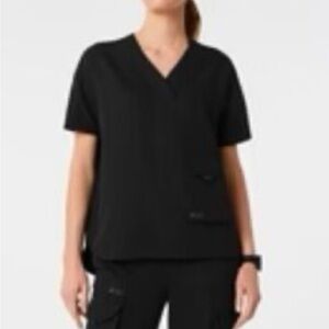 FIGS Jena scrub top BLACK